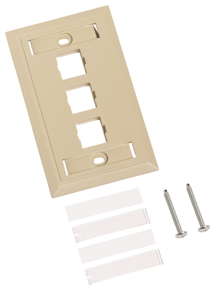 CommScope L Type Flush-Mounted Faceplate - flush mount faceplate
