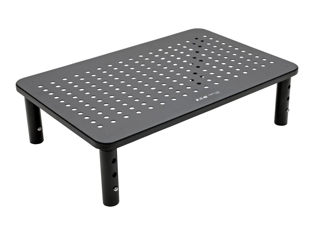 Tripp Lite Monitor Riser Stand Desktop Metal Height Adjustable Black 14x9in