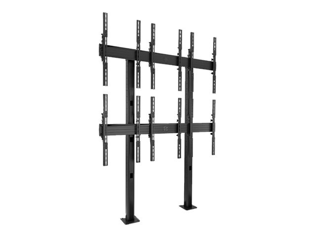 Chief Fusion Large 3x2 Portrait Adjustable Bolt-Down Freestanding Video Wall Mount - For Displays 42-46" - Black