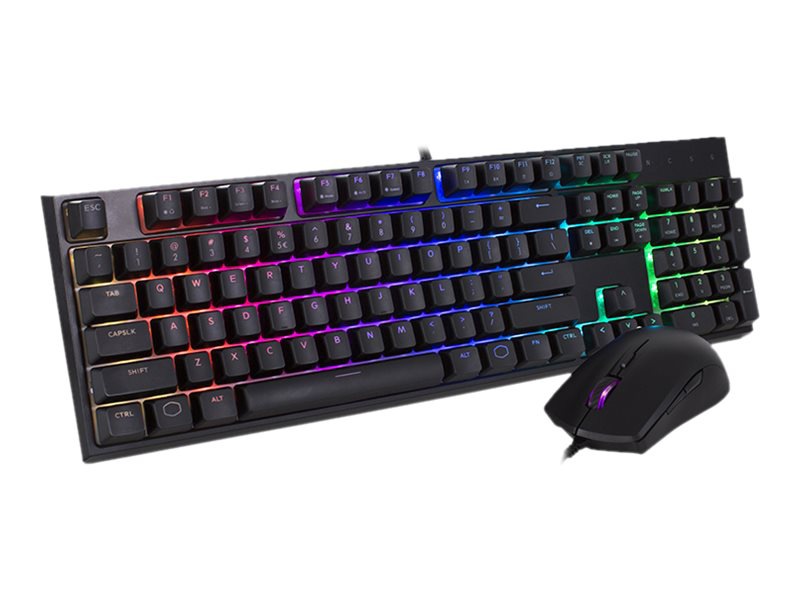Cooler Master MasterSet MS121 - keyboard and mouse set - US - black