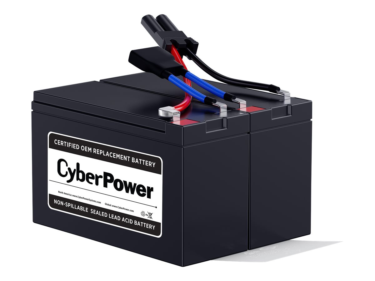 CyberPower RB1270X2B - UPS battery - lead acid - 7 Ah