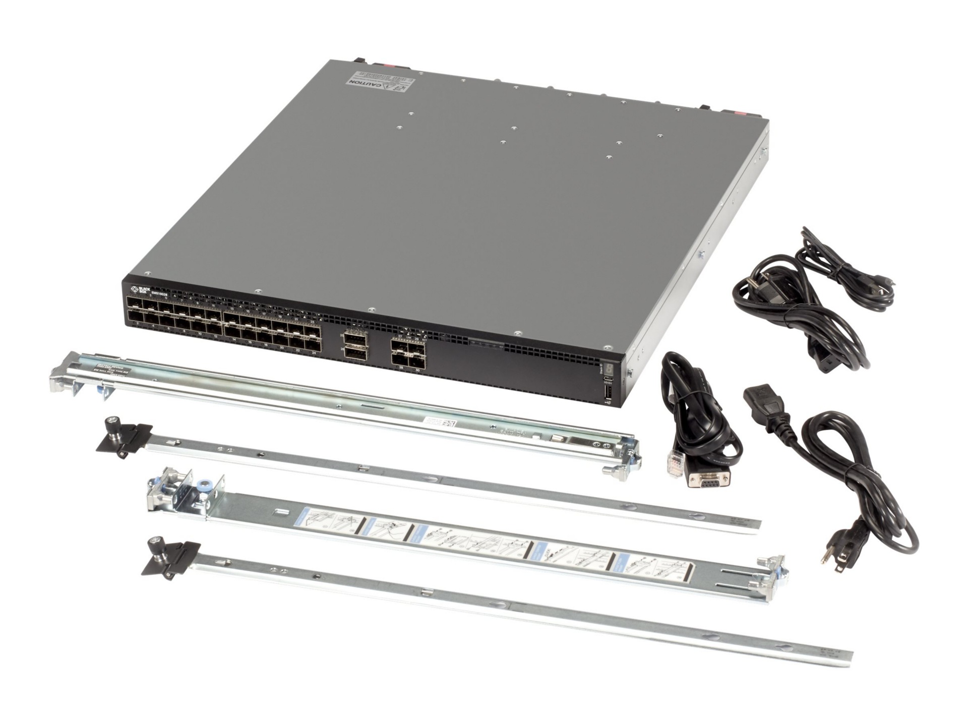 Black Box Emerald Ethernet Network Switch - switch - 28 ports - rack-mountable