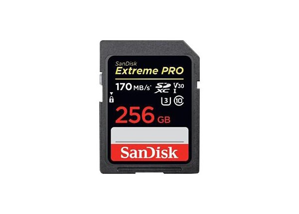 SanDisk Extreme Pro - flash memory card - 256 GB - SDXC - SDSDXXY-256G-ANCIN - -
