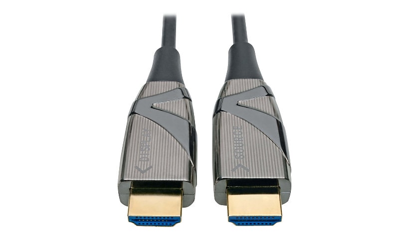 Eaton Tripp Lite Series 4K HDMI Fiber Active Optical Cable (AOC) - 4K 60 Hz, HDR, 4:4:4 (M/M), 15 m (49 ft.) - HDMI