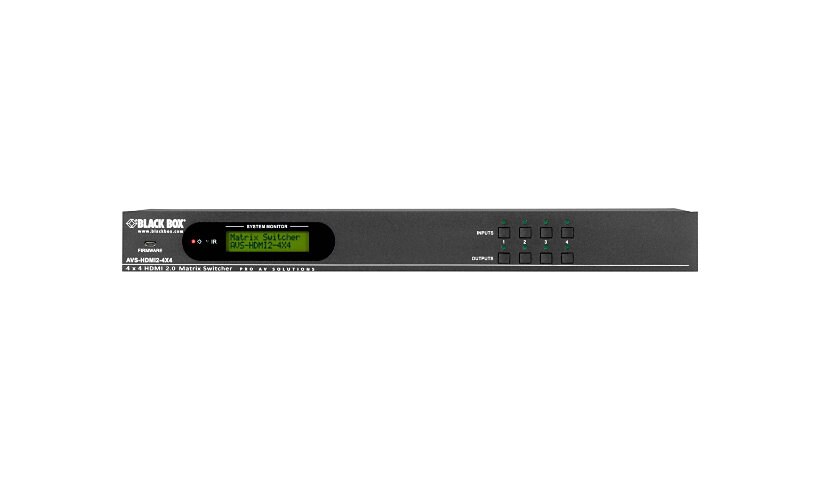 Black Box AVS-HDMI2-4X4 4x4 matrix switcher / audio disembedder