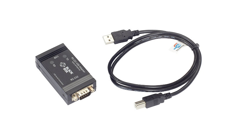 Black Box Opto-Isolator - serial adapter - USB - RS-232 x 1 + USB 2.0 x 1 - TAA Compliant