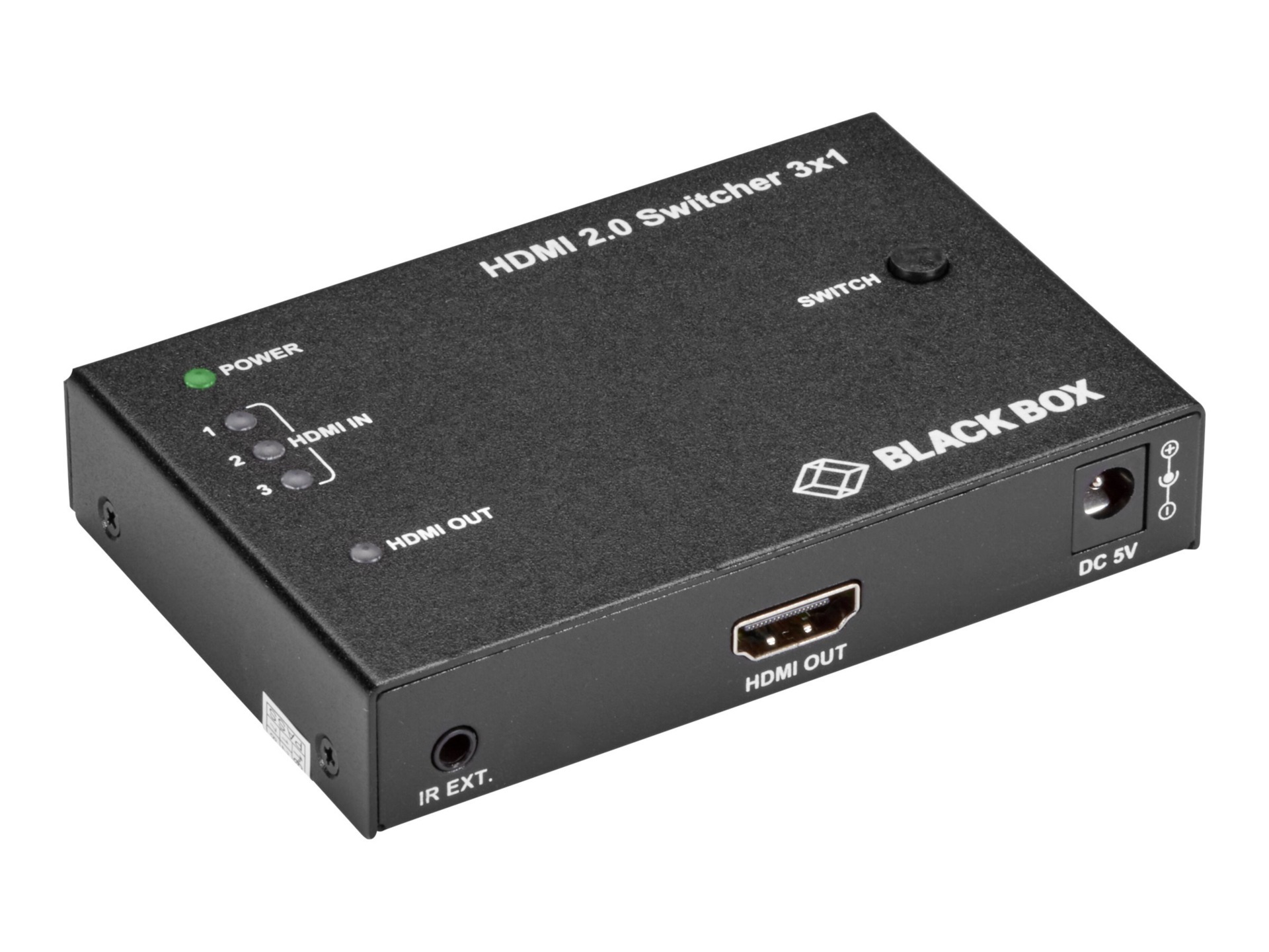Black Box VSW-HDMI2-3X1 - video/audio switch - 3 ports