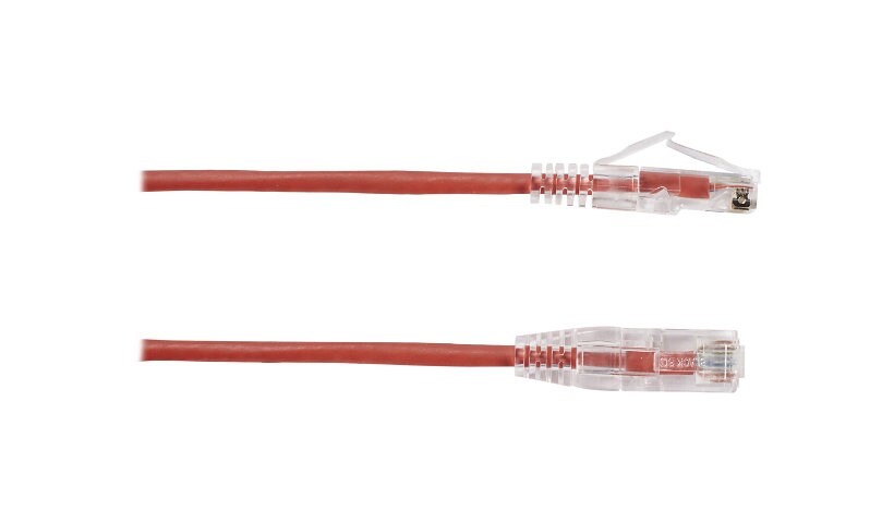 Black Box Slim-Net patch cable - 12 ft - red