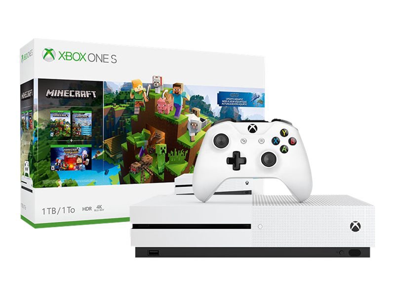 Microsoft Xbox One S - game console - 1 TB HDD - robot white