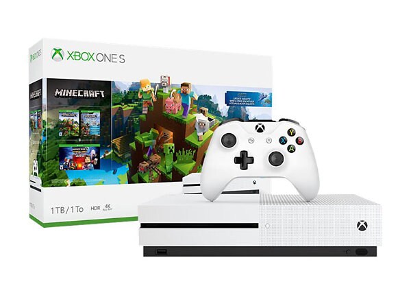 Microsoft Xbox One S - game console - 1 TB HDD - robot white