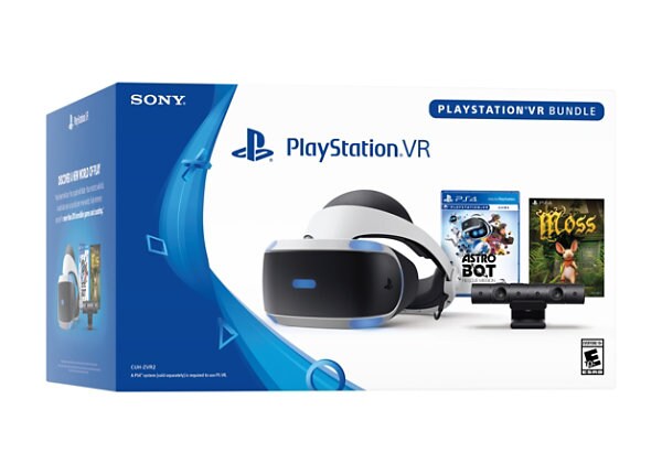 Sony PlayStation VR CUH-ZVR2 UU - 3D virtual reality headset - Full HD (1080p) - 5.7" - with PlayStation Camera, ASTRO