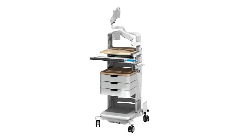 GCX MC Series Fetal Cart Core Kit with Pull-Out Keyboard and Lights - mounting component