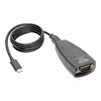 Tripp Lite USB-C to Serial Adapter (DB9) - Keyspan, High-Speed (M/M), Detachable Cable, TAA - serial adapter - USB -