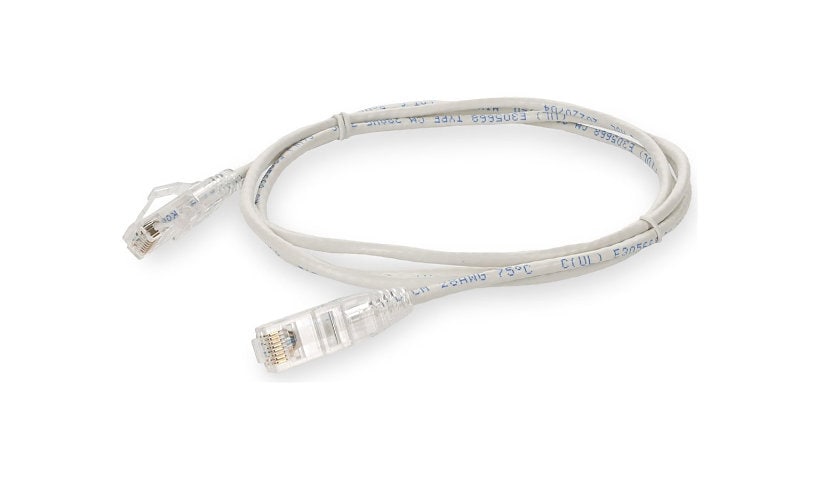 Proline 4ft RJ-45 (M)/RJ-45 (M) Straight White Cat6 Slim UTP PVC Cable