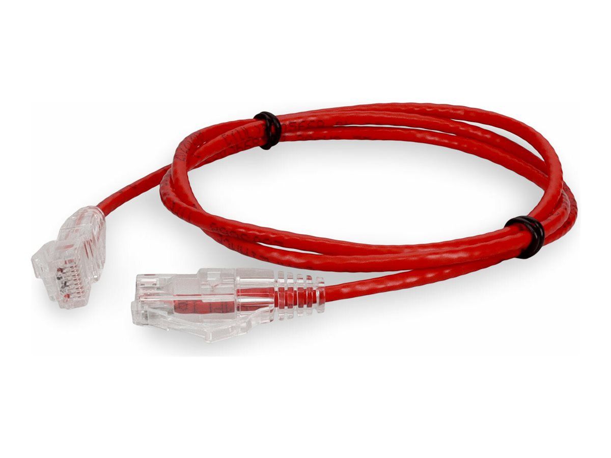 Proline 10ft RJ-45 (M)/RJ-45 (M) Straight Red Cat6 Slim UTP PVC Patch Cable