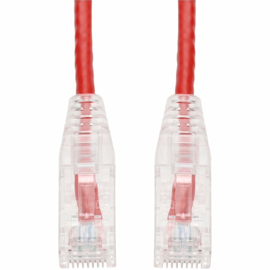 Proline 7ft Red CAT 6 Slim PVC Ethernet Cable Snagless Clear-Claw RJ-45 M/M
