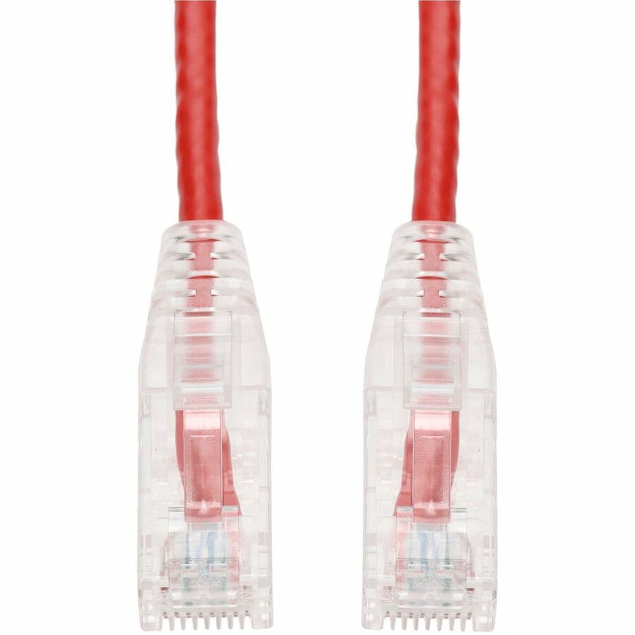 Proline 7ft RJ-45 (M)/RJ-45 (M) Straight Red Cat6 Slim UTP PVC Patch Cable