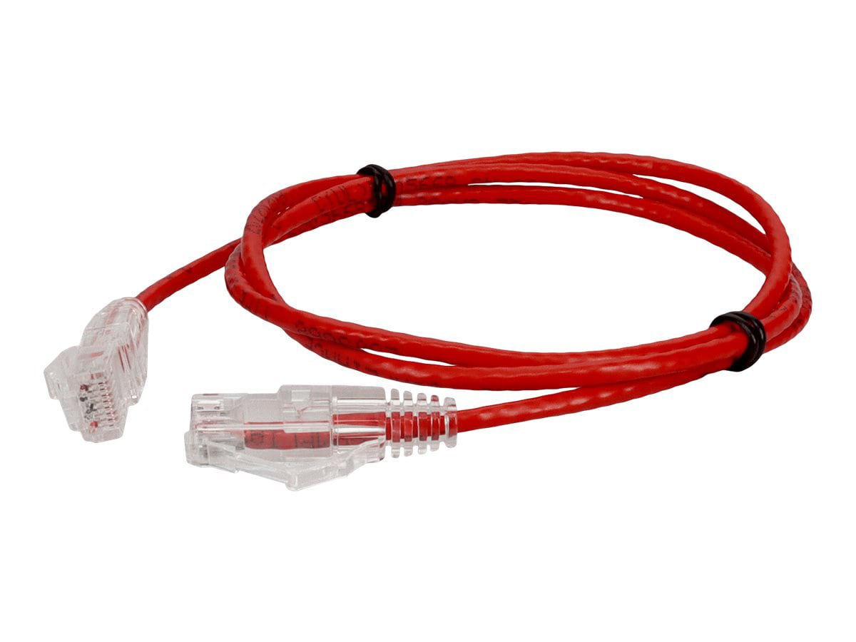 Proline 5ft RJ-45 (M)/RJ-45 (M) Straight Red Cat6 Slim UTP PVC Patch Cable