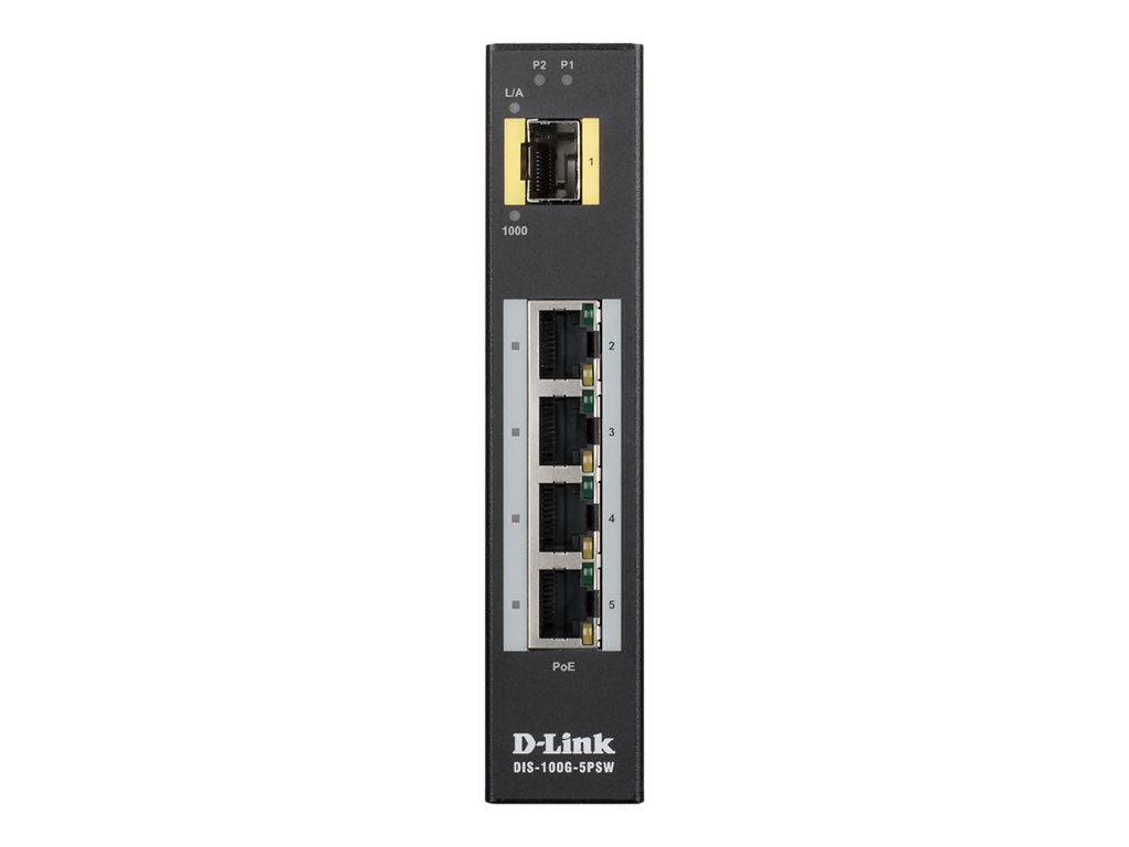 D-Link DIS 100G-5PSW - switch - 4 ports - unmanaged
