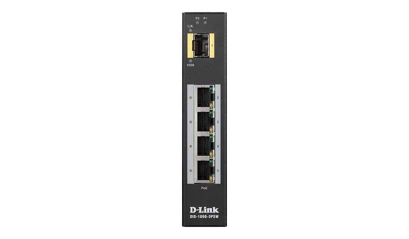 D-Link DIS 100G-5PSW - switch - 4 ports - unmanaged