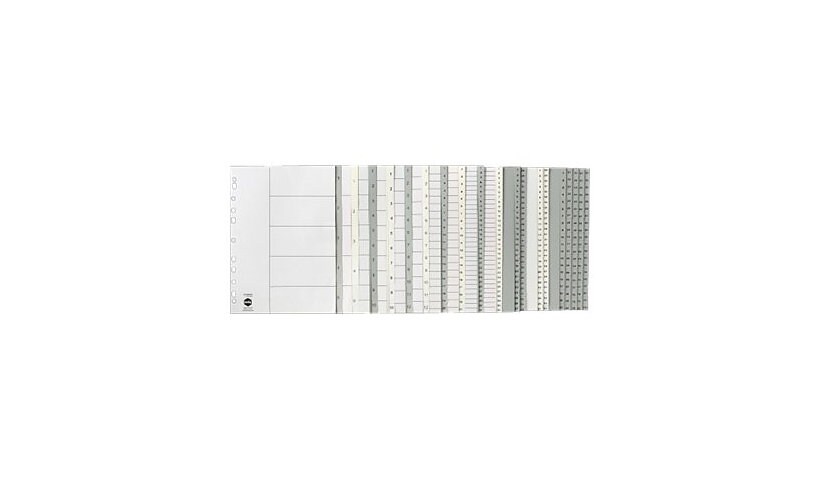Marbig - divider - 5 parts - for A4 - tabbed - white