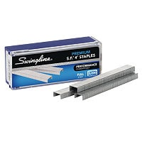 Swingline SF4 Premium 1/4" Staples - Silver, 5,000/Box