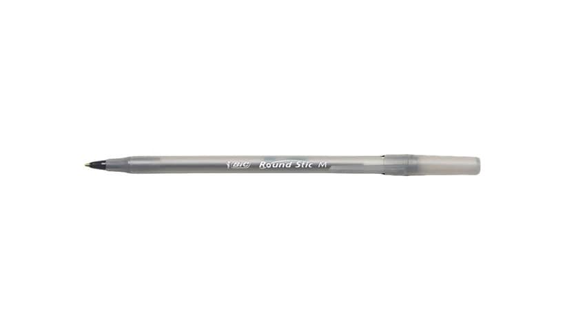 BIC Round Stic Xtra Life - ballpoint pen - black (pack of 12)