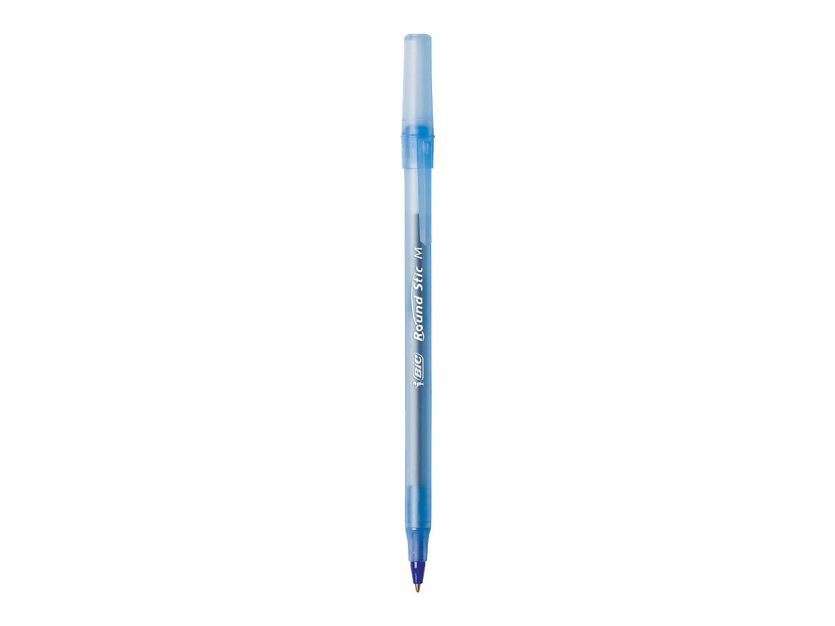 BIC Round Stic Xtra Life Ball Point Pen, Blue, 60 Pack