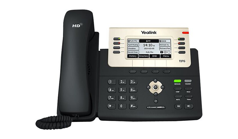 Yealink SIP-T27G - téléphone VoIP avec ID d'appelant - (conférence) à trois capacité d'appel