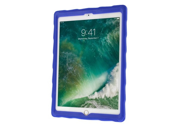 Gumdrop DropTech Clear iPad 9.7 Case - Royal Blue/Lime - 10-Pack