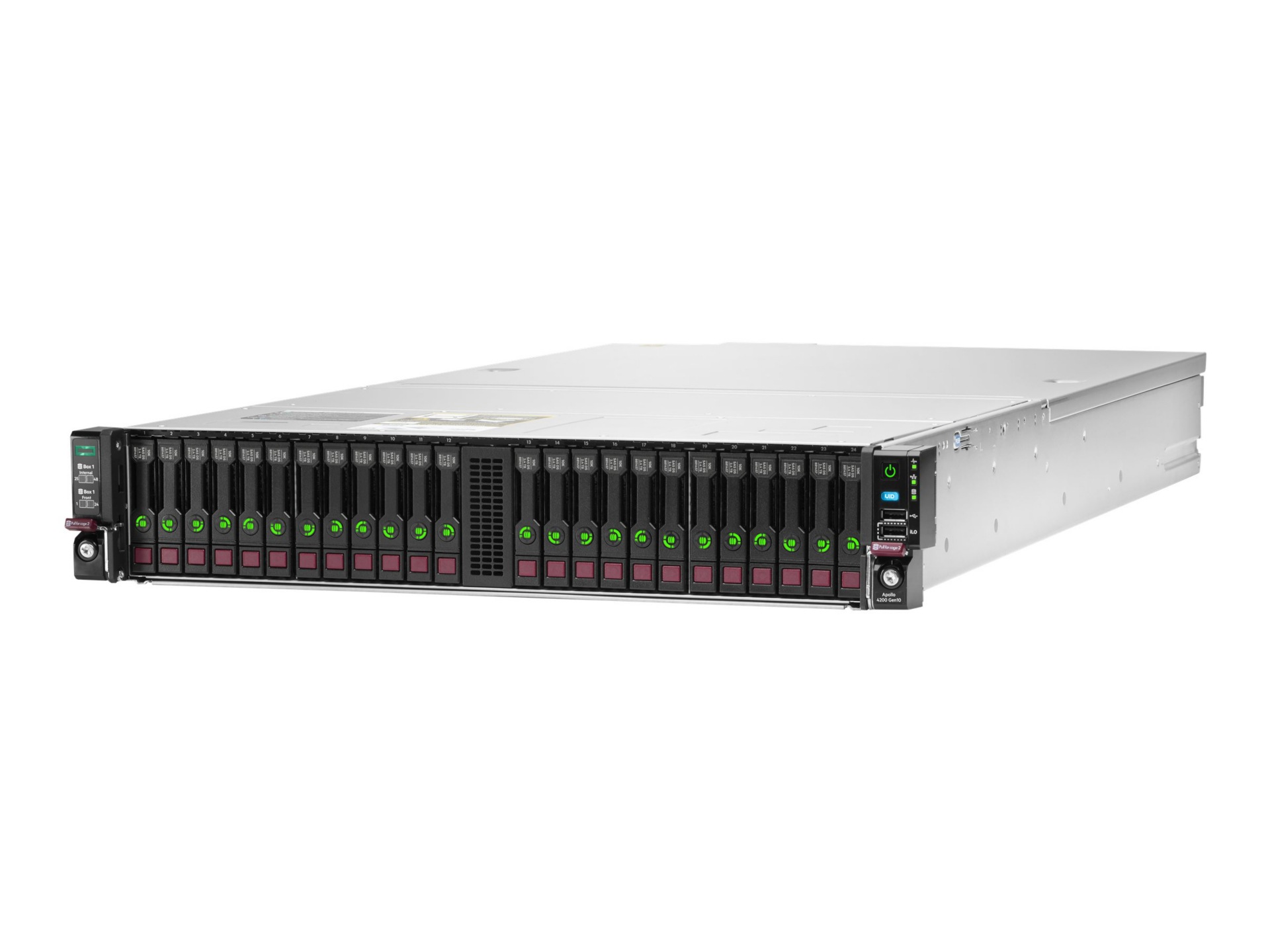 HPE Apollo 4200 Gen10 - rack-mountable - no CPU - 0 GB - no HDD