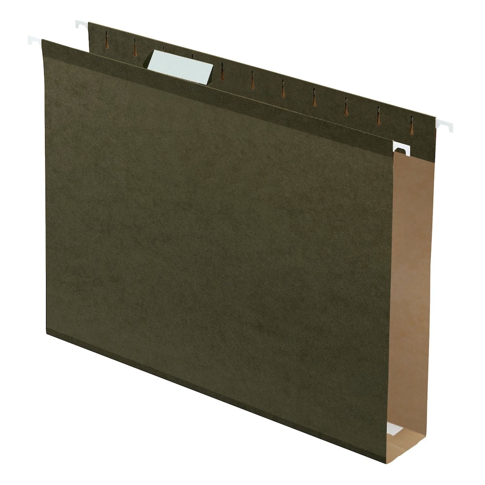 Pendaflex Extra Capacity Reinforced Hanging Folders - Standard Green,25/Box