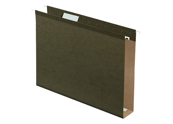 Pendaflex Extra Capacity Reinforced Hanging Folders - Standard Green,25/Box