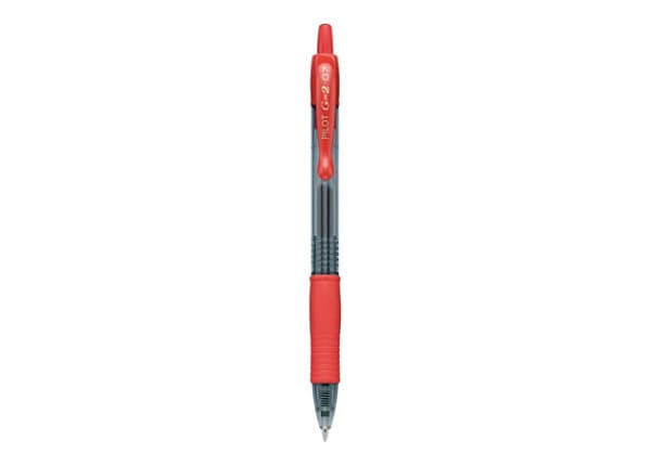 PILOT RECTRACT PEN RBALL G2 FINE RED