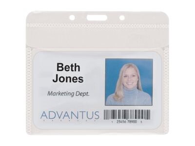 Advantus card holder - for 4 in x 3 in (pack of 50)