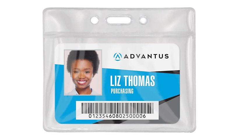 Advantus card holder - for  - clear (pack of 50)