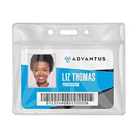 Advantus card holder - for  - clear (pack of 50)