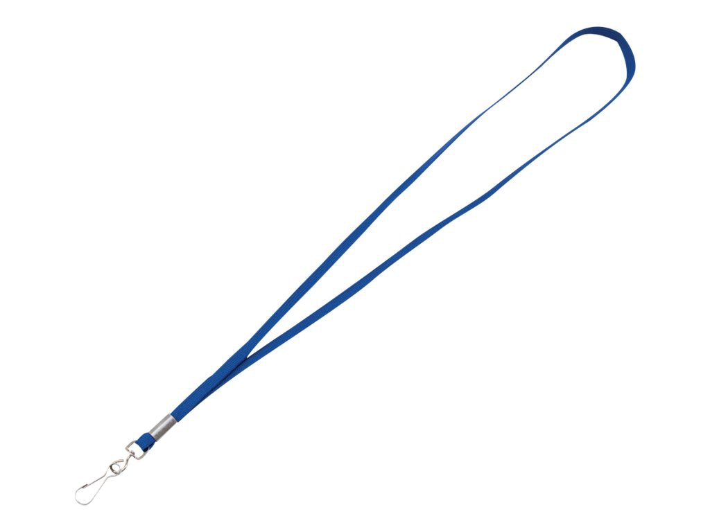 Advantus lanyard hook - 0.37 in x 35.98 in - blue (pack of 100)