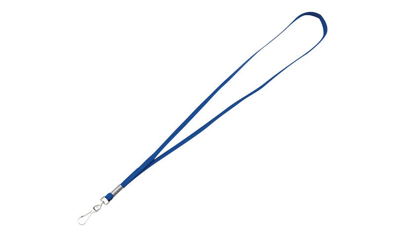 Advantus lanyard hook - 0.37 in x 35.98 in - blue (pack of 100)