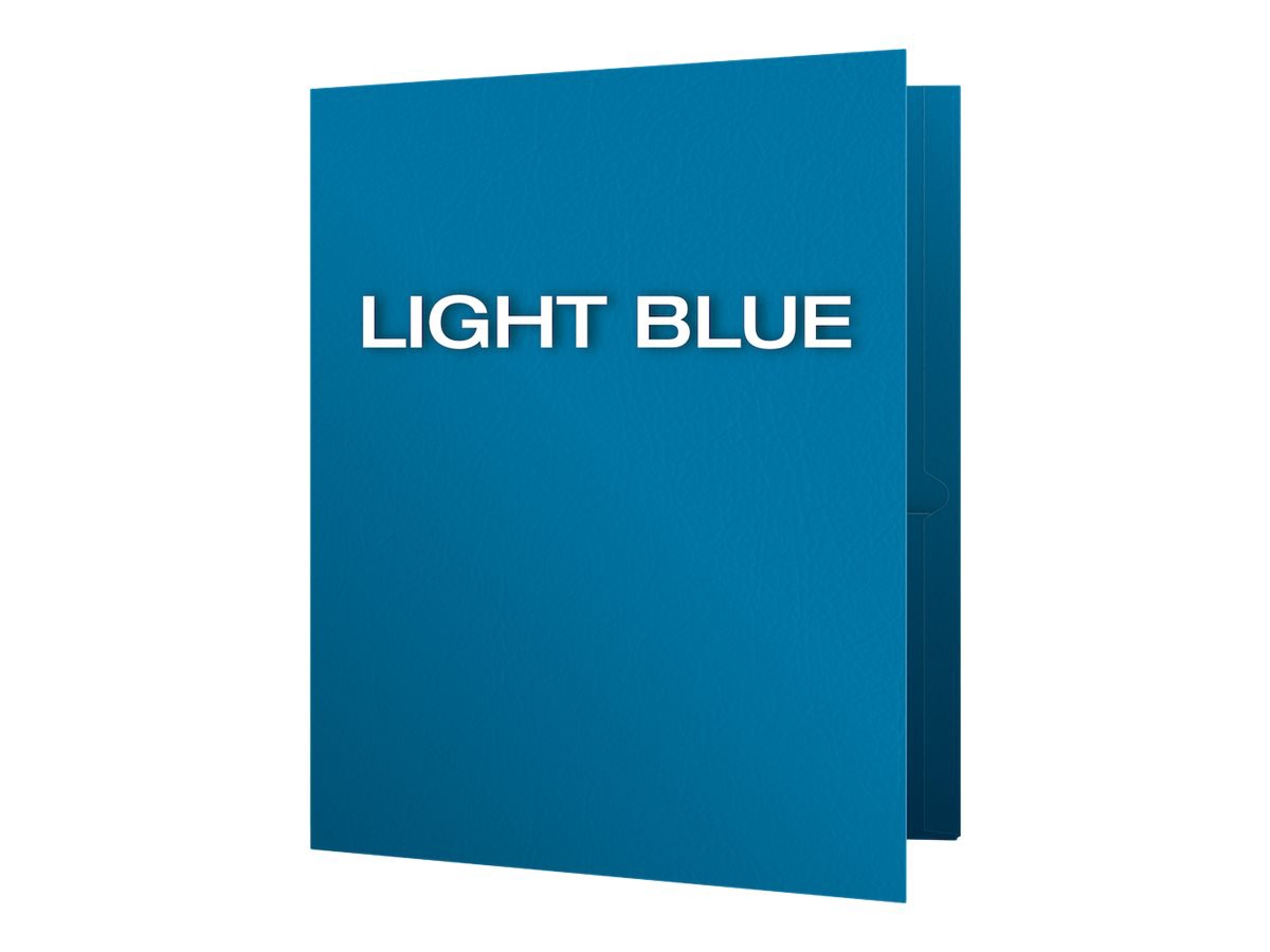 Oxford - pocket folder - for Letter - capacity: 100 sheets - light blue (pa