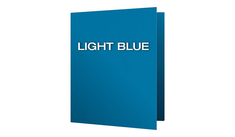 Oxford - pocket folder - for Letter - capacity: 100 sheets - light blue (pa