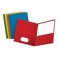 Oxford - pocket folder - for Letter - capacity: 100 sheets - blue, yellow,