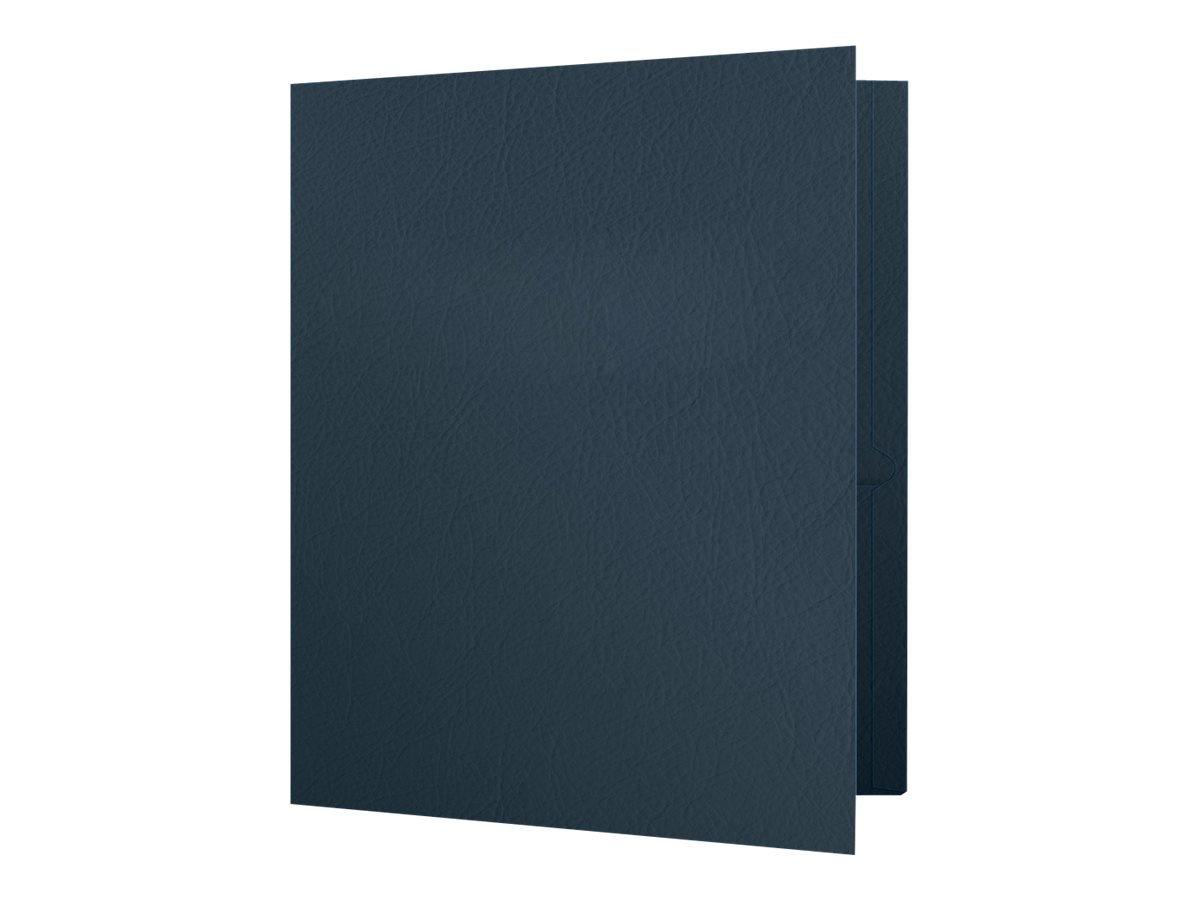 Oxford - pocket folder - for Letter - capacity: 100 sheets - dark blue (pac