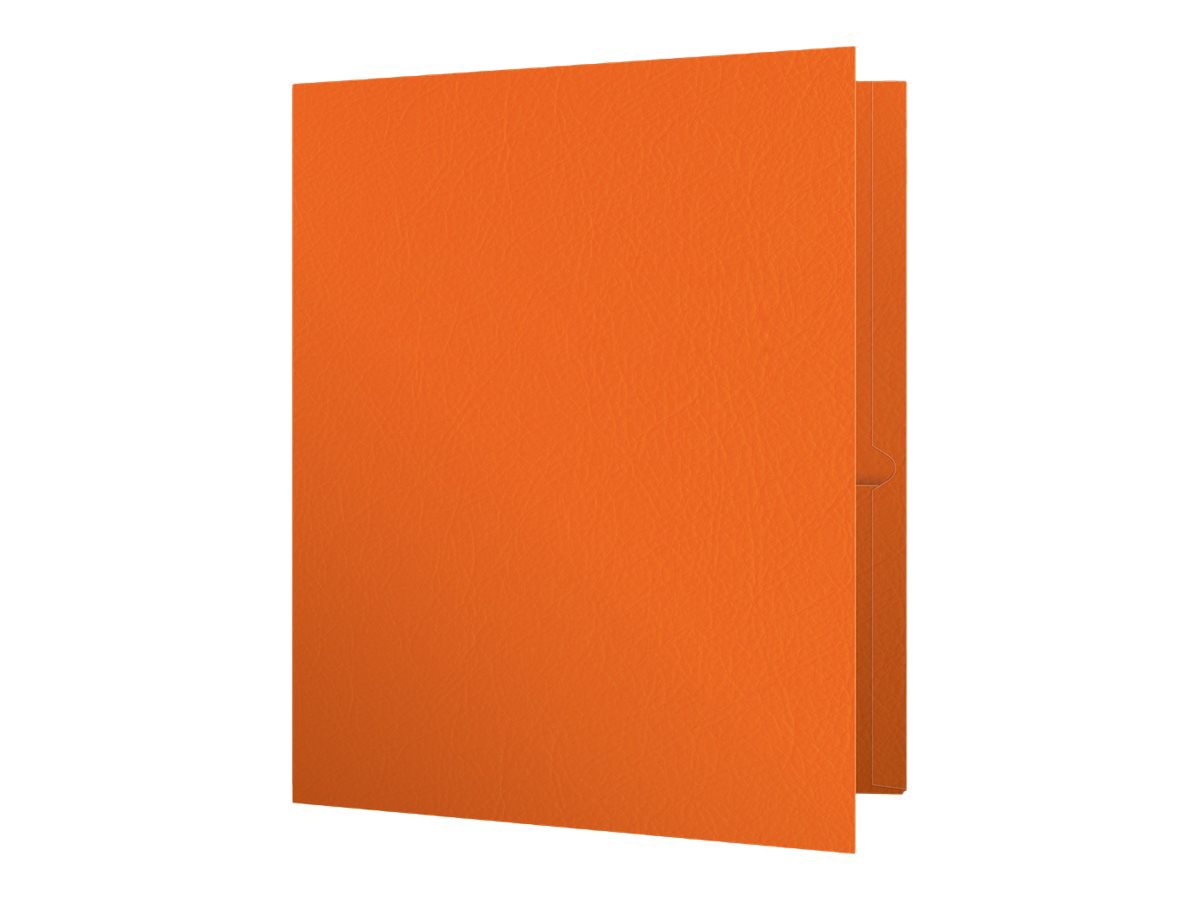 Oxford - pocket folder - for Letter - capacity: 100 sheets - orange (pack o