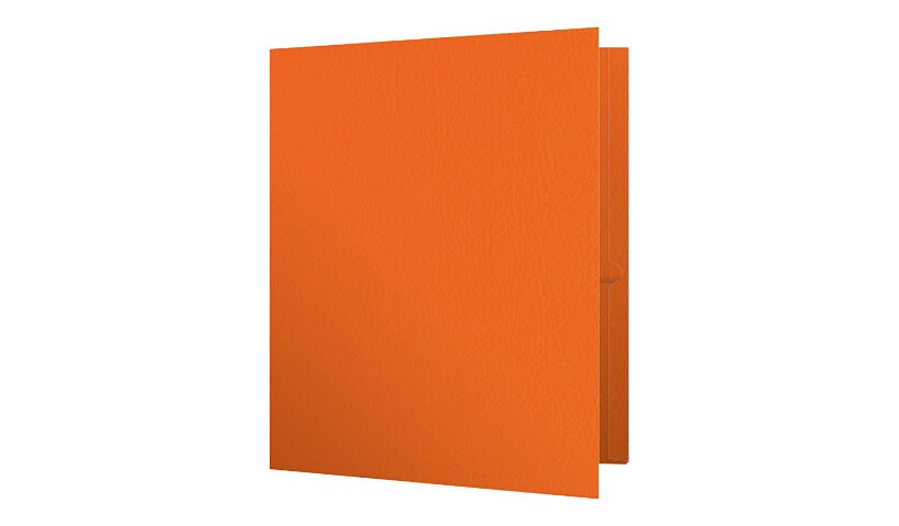 Oxford - pocket folder - for Letter - capacity: 100 sheets - orange (pack o