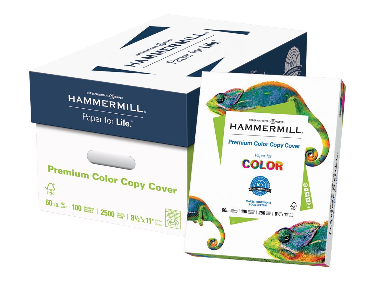 HammerMill Premium Color Copy Cover - cover paper - super-smooth - 250 sheet(s) - Letter - 216 g/m² (pack of 8)