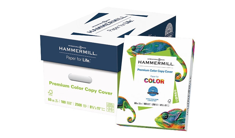 HammerMill Premium Color Copy Cover - cover paper - super-smooth - 250 sheet(s) - Letter - 216 g/m² (pack of 8)