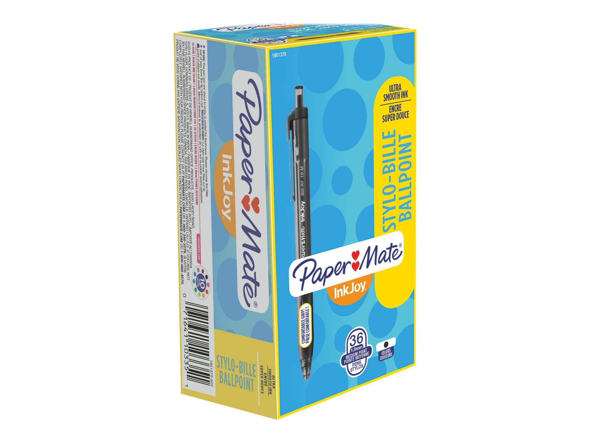 Paper Mate InkJoy 300 RT - ballpoint pen - black (pack of 36)