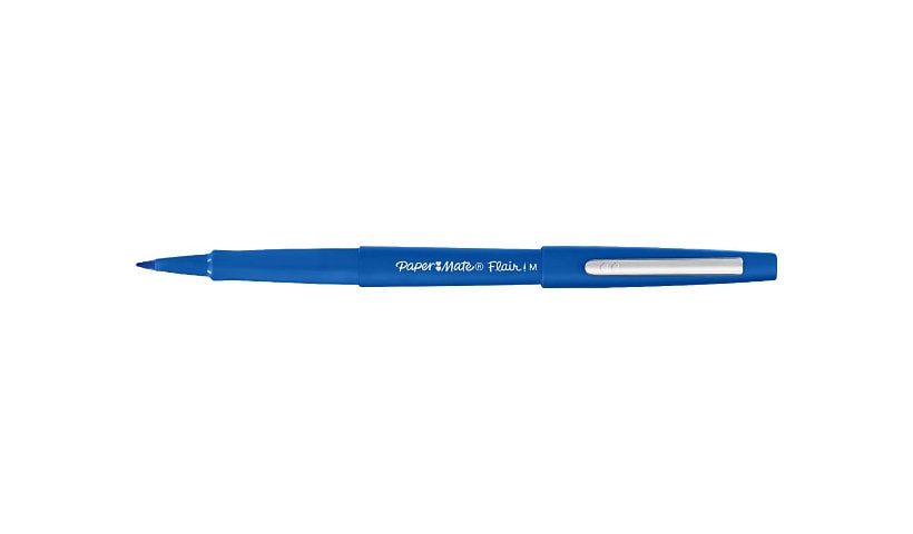 Paper Mate FLAIR - fibre-tip pen - blue (pack of 12)