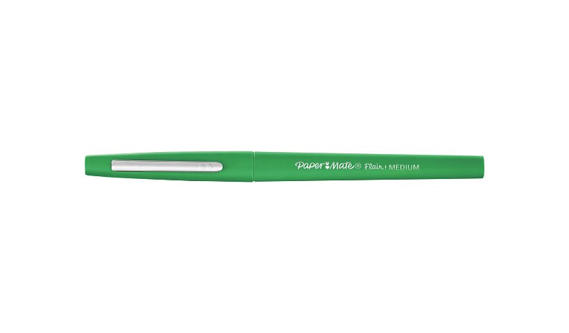 Paper Mate FLAIR - fibre-tip pen - green (pack of 12)